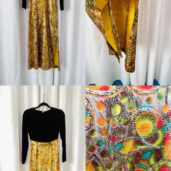 16 Pc Vintage Lot 1960s 1970s Maxi Mini Cocktail Evening Gown Party Dresses - Picture 5 of 16